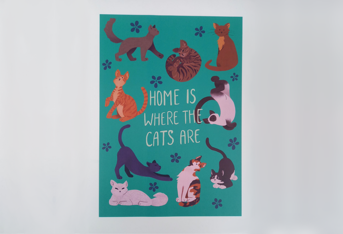 home is where the cats are • poster